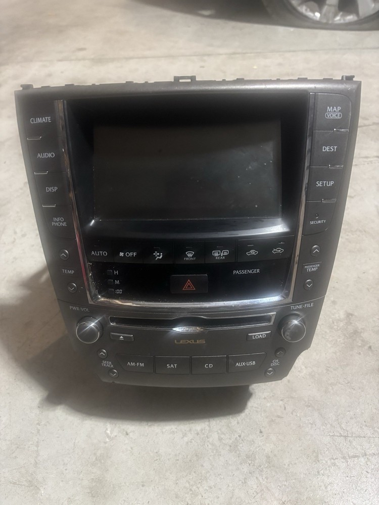 OEM Lexus Is250 2011 Radio Screen Head Unit,cd Player,navigation, TPS Unit