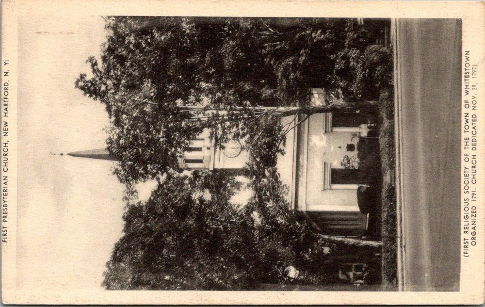 New Hartford NY First Presbyterian Church 1797 Wm Jubb Postcard Unposted