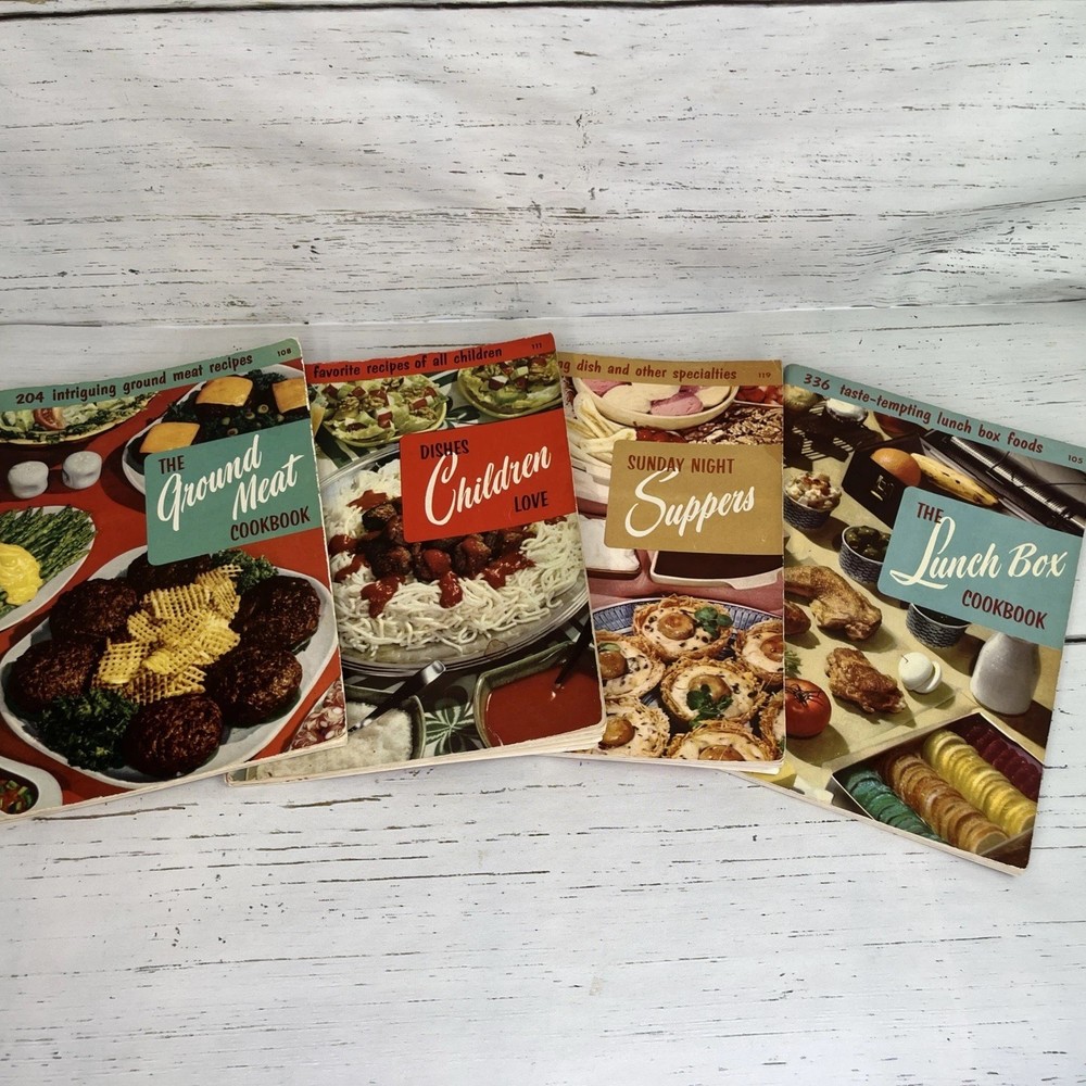 Culinary Arts Institute Cookbooks Booklets Meat Lunch Kids Recipes Lot Of 4