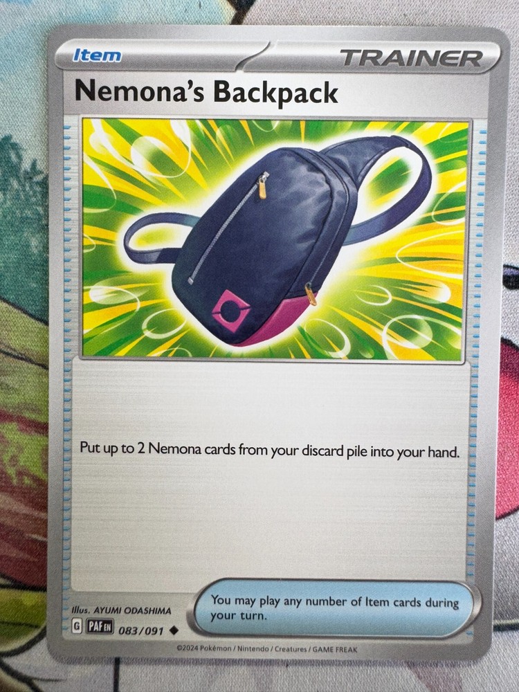Nemon'a Backpack Non Holo English Pokemon TCG BKAP442