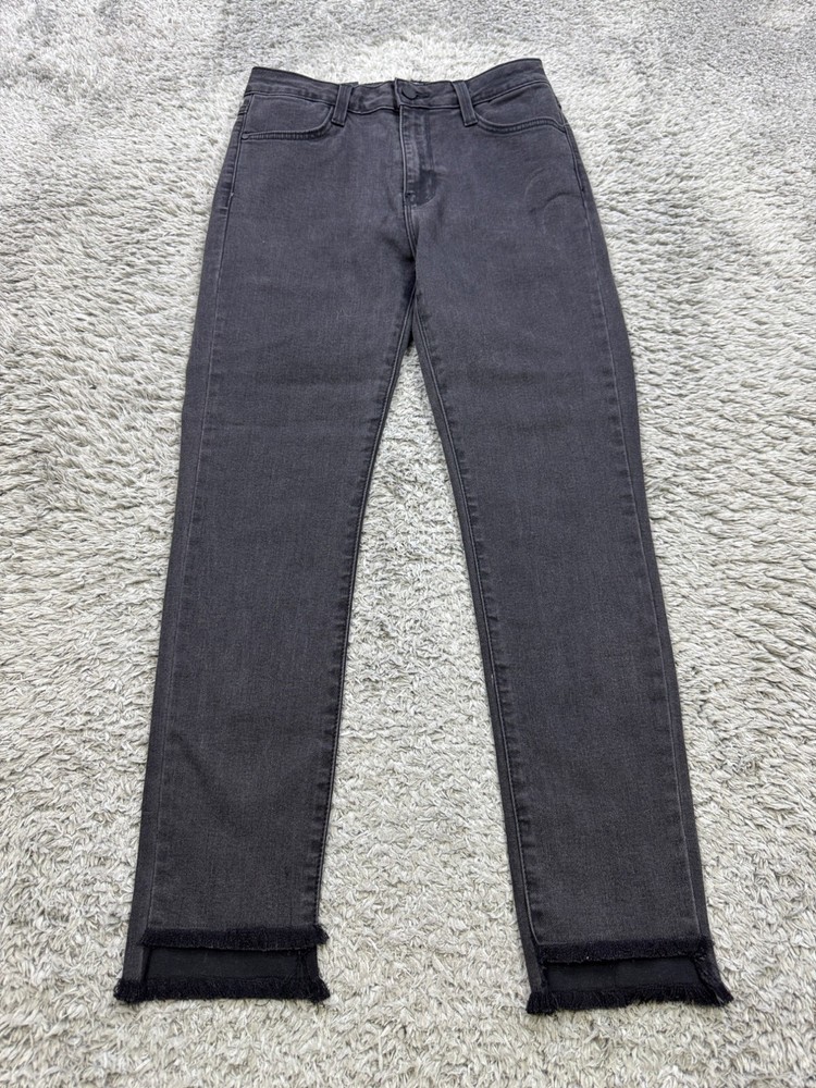 Just Black Jeans Women 27 Frock Candy Raw Frayed Hem High Rise Denim Pant NWT