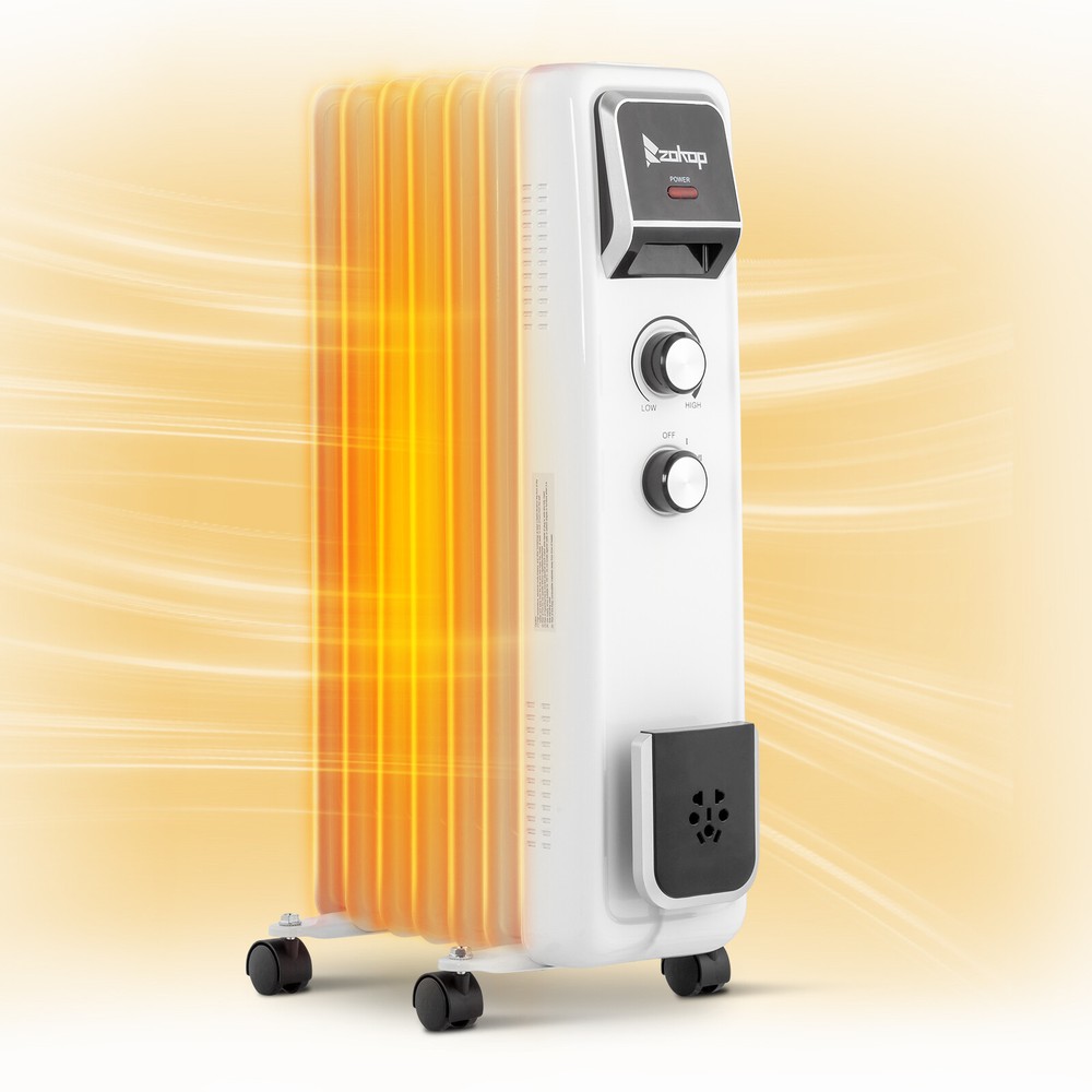 ZOKOP Oil Filled Radiator Heater, 1500W Portable Electric Space Heater