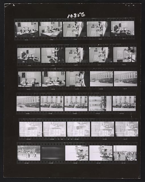 Photo:Washington DC 1963 Civil Rights March Film Contact Sheet