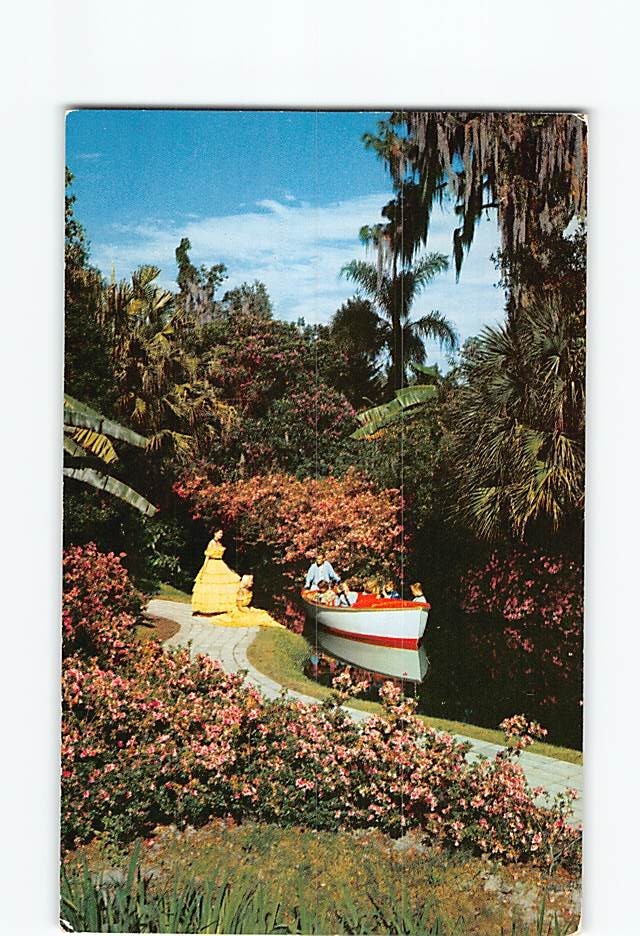 Postcard A Romantic Scene at Famous Cypress Gardens Florida USA North America