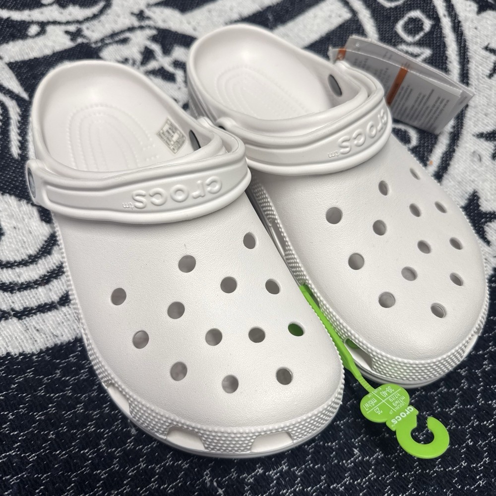 Crocs classic clog White 4m/6w  With Tags 🏷️ Fast Shipping Unisex