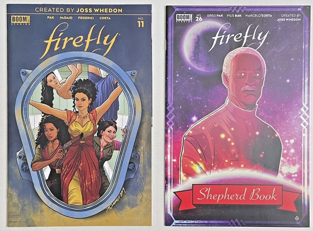 BOOM Comics FIREFLY 2 BOOK COVER B VARIANT LOT # 11 & 26 VF/NM 2018