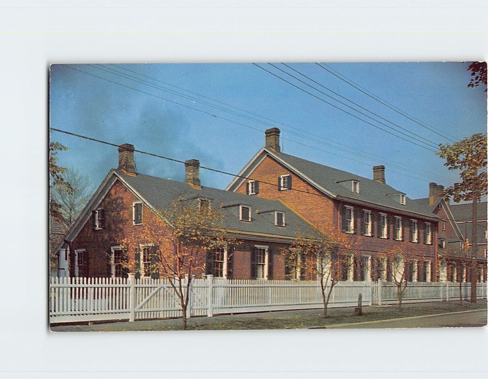 Postcard Great House of the Harmony Society of Old Economy Ambridge Pennsylvania