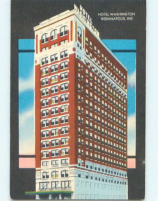 Unused Linen WASHINGTON HOTEL Indianapolis Indiana IN  q7053