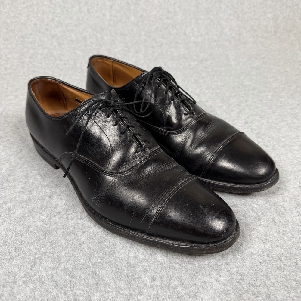 Allen Edmonds Park Avenue Men's 14 Black Leather Oxford Cap Toe 5615 Shoes