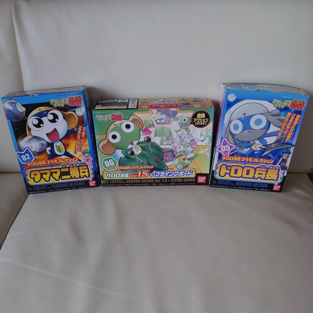 Keroro Sergeant Plastic Model Collection 3 Piece Set -/- #5f9511