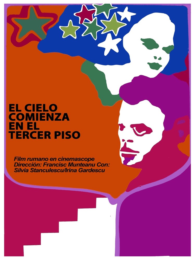 El cielo comienza en el 3er piso Decor Poster.Graphic Art Interior design. 3347