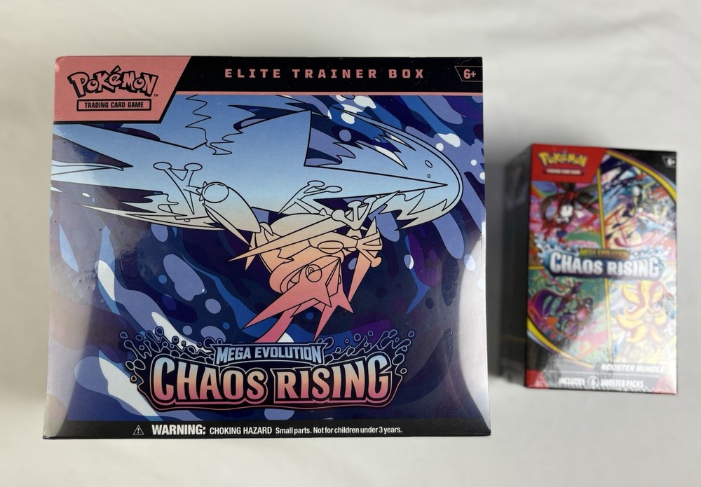 Pokémon Mega Evolution: Chaos Rising Elite Trainer Box & Booster Bundle