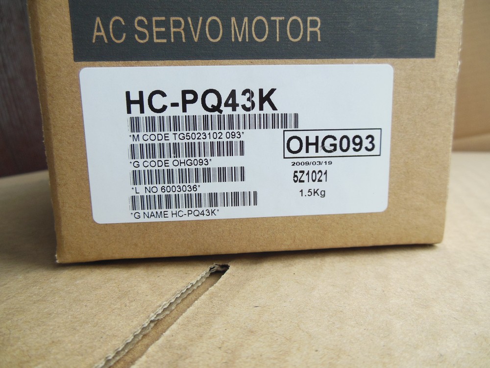 HCPQ43K 1PC New Mitsubishi HC-PQ43K AC Servo Motor Expedited Shipping