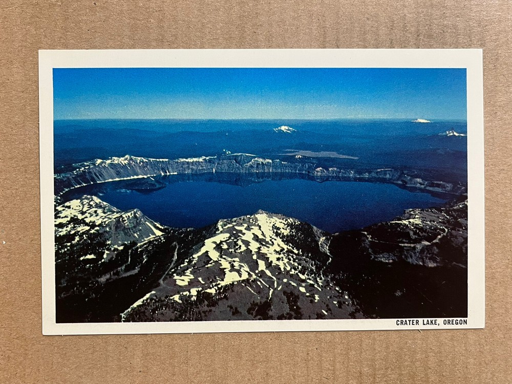 Postcard Oregon OR Crater Lake Aerial View Vintage PC