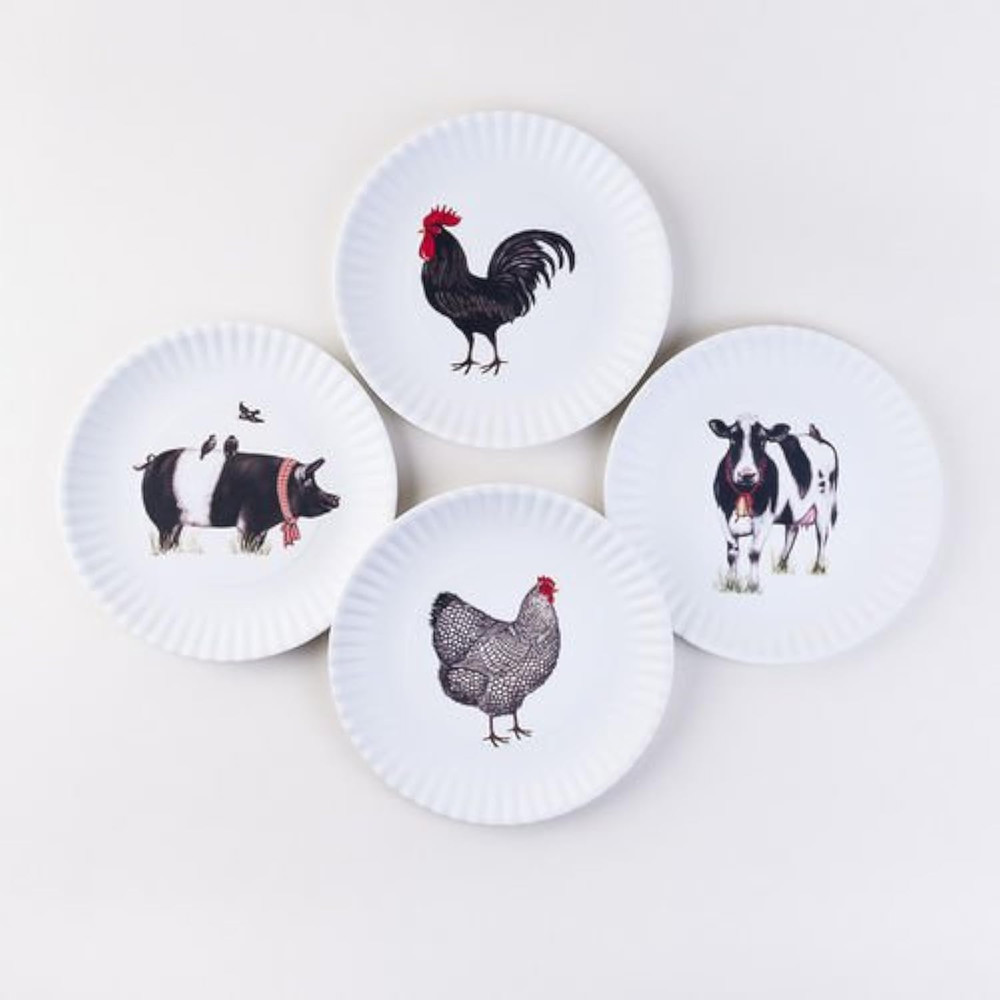 Farmhouse Animals Melamine 