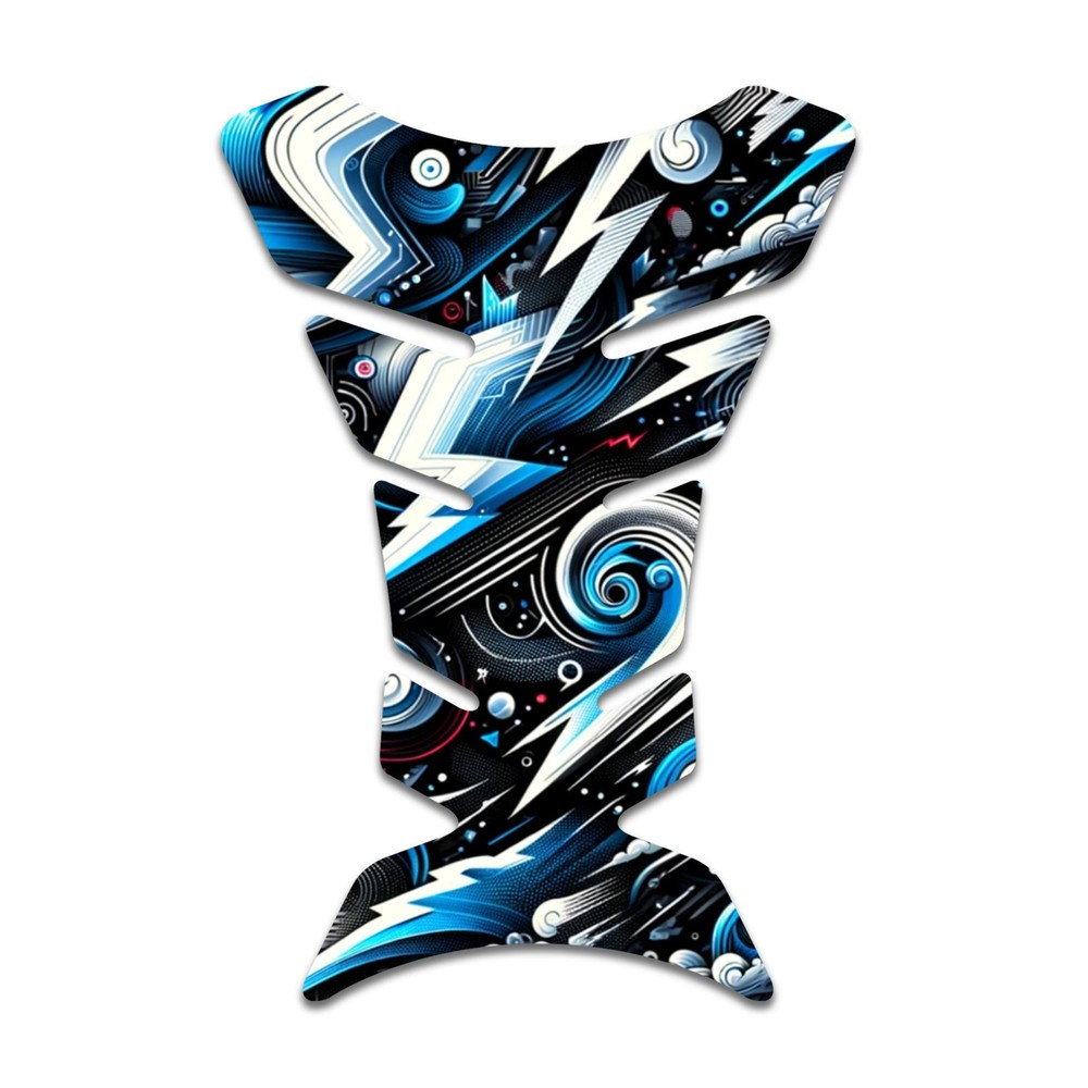 Tank Pad Tech Aesthetic Graphic Gas Tank Protection Abstract Circuit #111-image