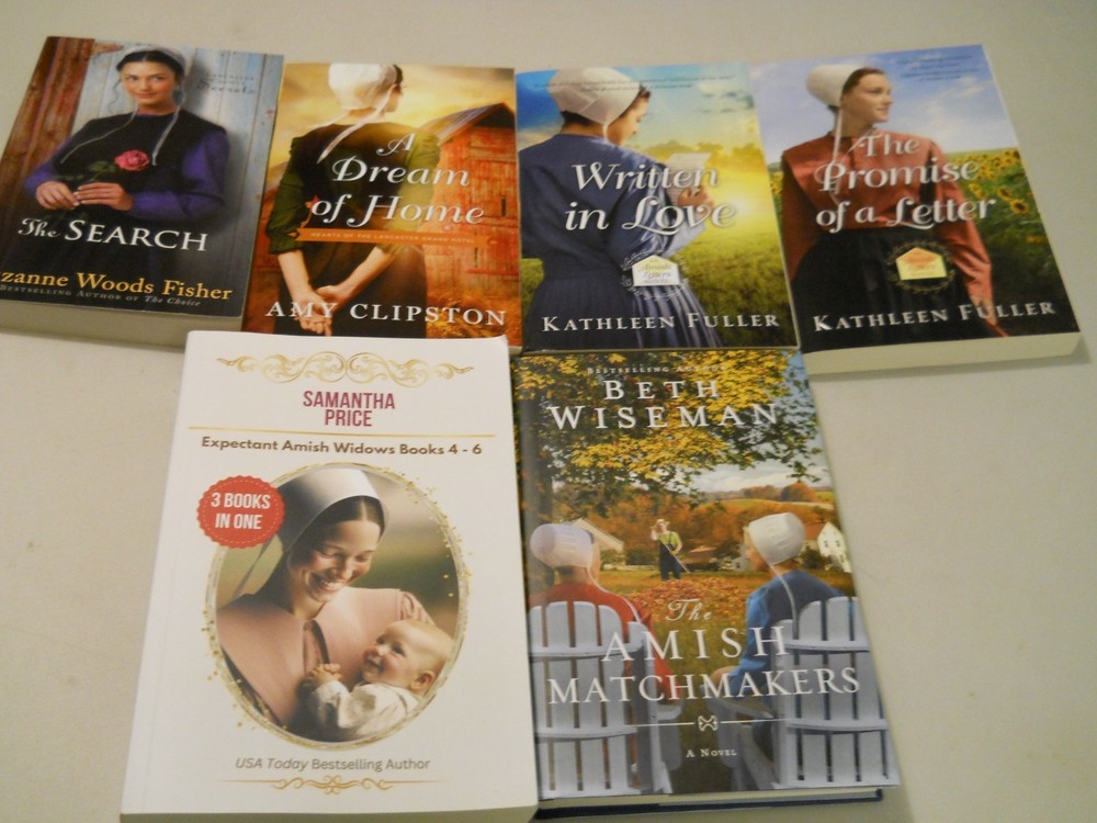 Lot of 6 Amish Romance novels 5 PB 1 HB