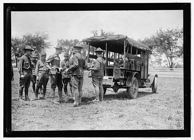 Photo:Allentown Pa Medical Corps 1917 Army Ambulance Soldiers
