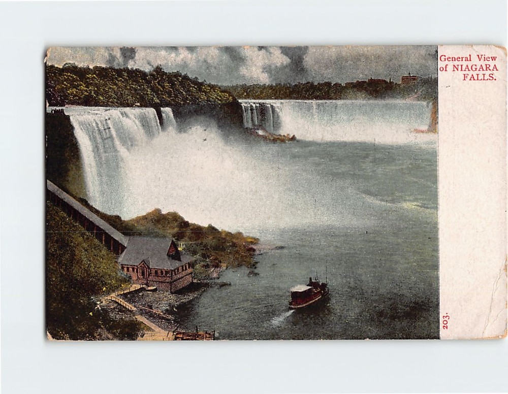 Postcard General View of Niagara Falls North America