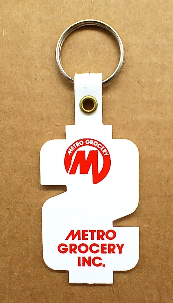 Vintage Metro Grocery Inc. Quebec Ontario Canada Keyring Keychain