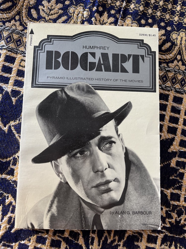 antique book Humphrey Bogart Pyramid Illustrated History of The Movies