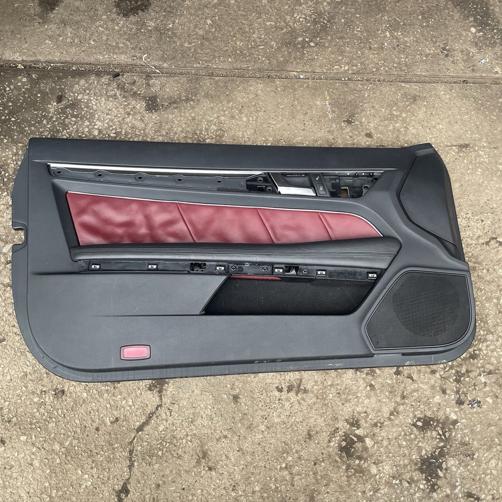 Mercedes E Class Coupe C207 Red Leather Front Door Card Panel Left Passenge Side