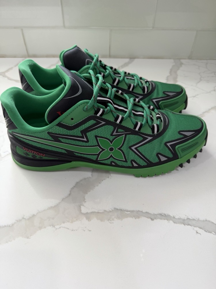 Louis Vuitton Sprint Sneakers Green Size LV 7
