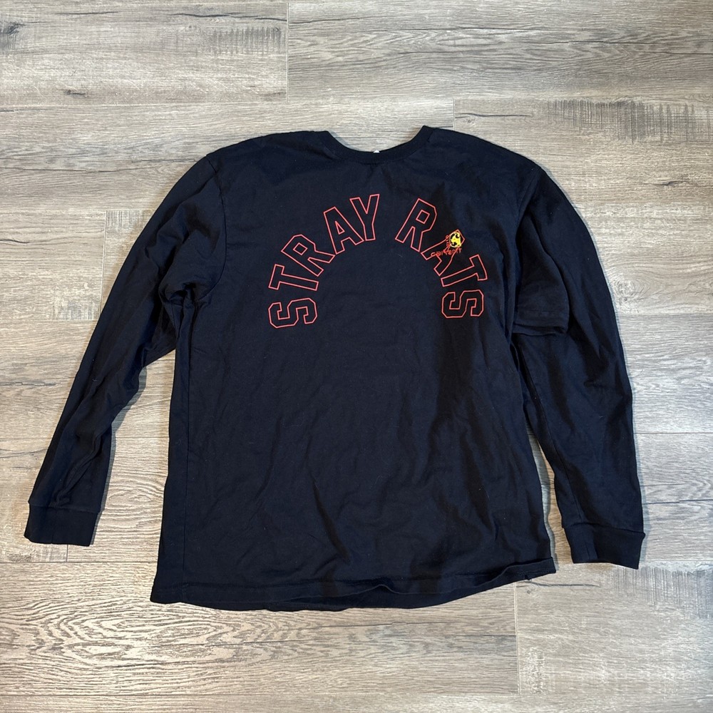 Carhartt WIP x Stray Rats Black Long Sleeve T-Shirt Mens M