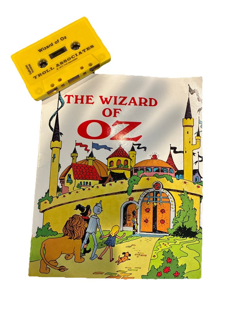 Vintage 1972 Troll Associates WIZARD OF OZ Read Along Cassette Tape & Book Read