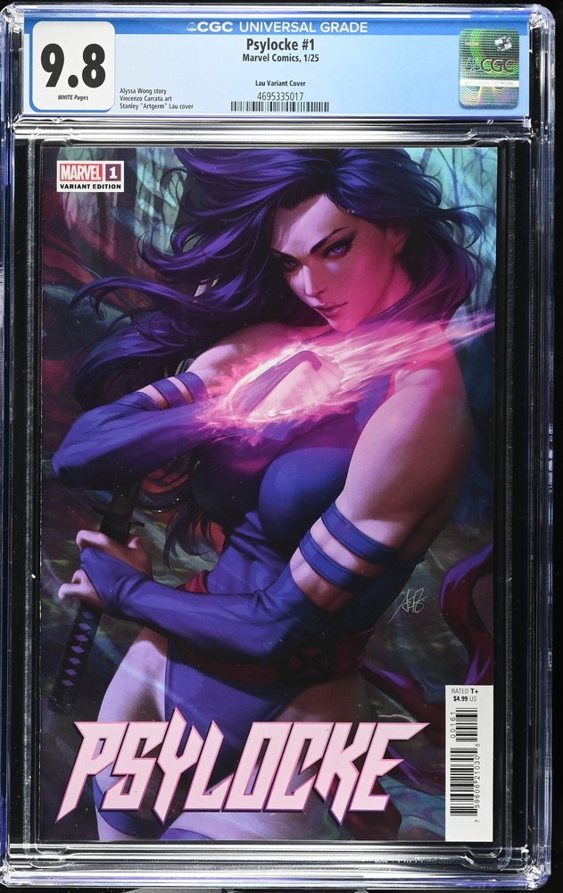 Psylocke 1 CGC 9.8 Artgerm Variant Cover