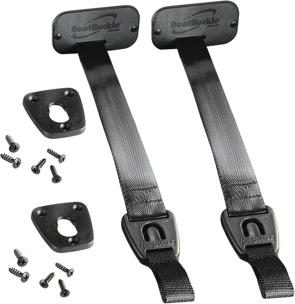 Gunwale/Deck Mount Retractable Rod Tie-Down, 24-Inch Self-Retracting Fishing Rod