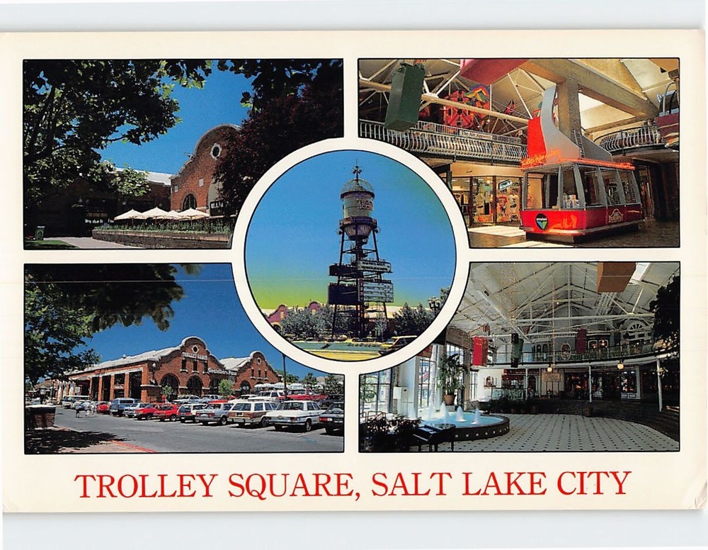 Postcard Scenes & Views Trolley Square Salt Lake City Utah USA