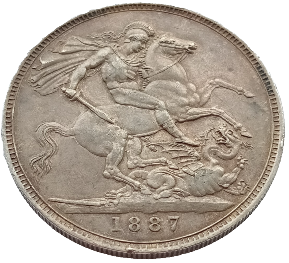 1887 Victoria Crown Silver Coin in High Grade Condition