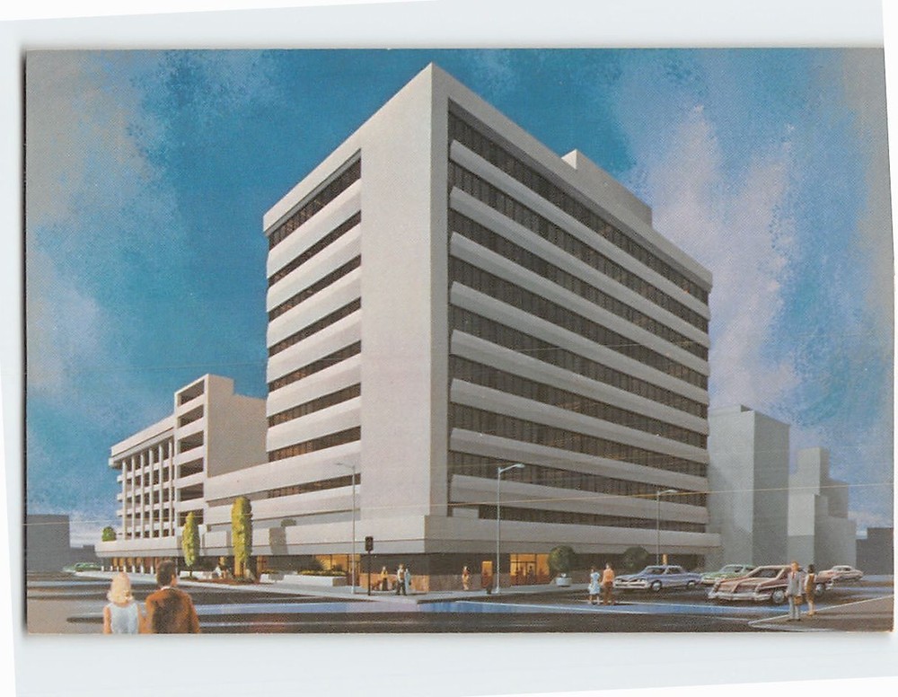 Postcard Rendering Of New Chamber Of Commerce Building Phoenix Arizona USA