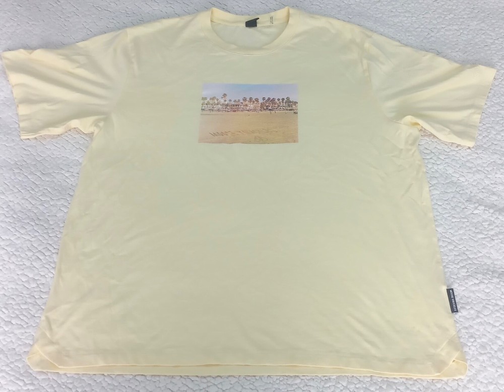 Moose knuckles relaxed fit printed pima cotton jersey t-shirt oka polaroid Sz XL