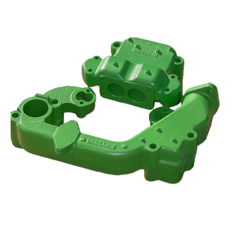 JDS075 Manifold, 2-Pc Intake & Exhaust Fits John Deere