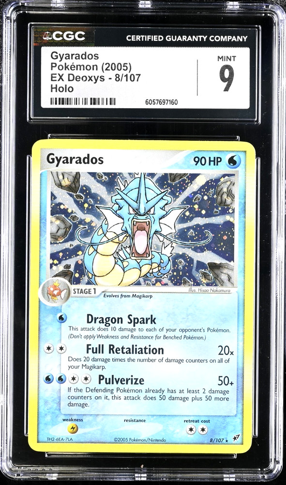 2005 Pokémon Gyarados Holo EX Deoxys #8 CGC 9RCH IS ACCEPTING CONSIGNMENTS! UP TO 95% PAYOUTS!