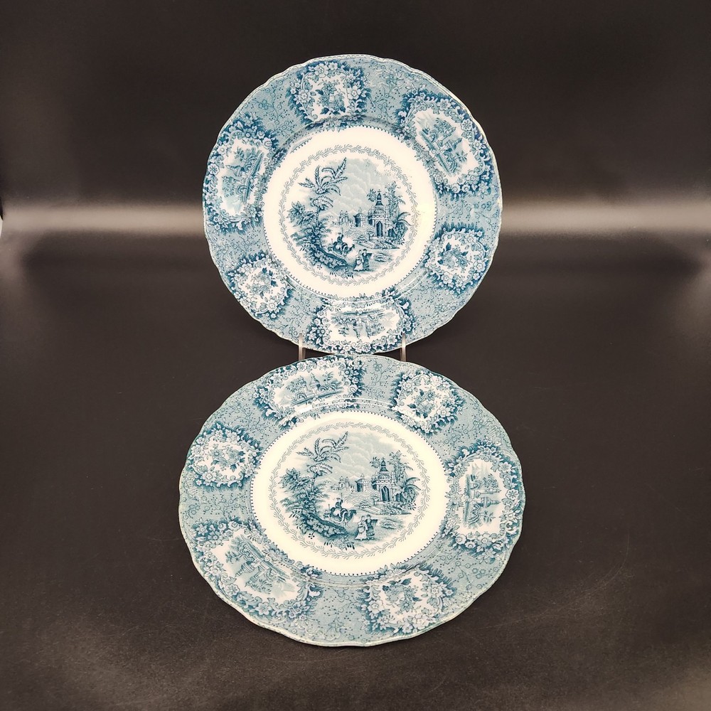 Antique Set of 2 New Wharf Pottery 