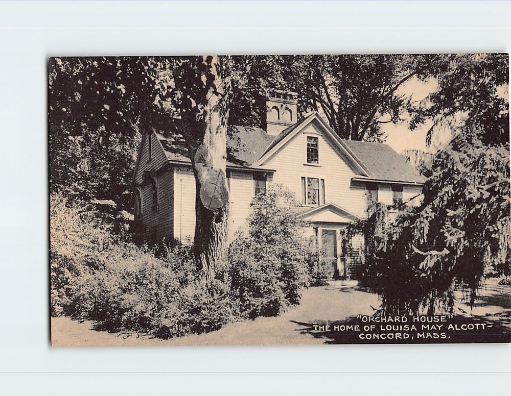 Postcard Orchard House Home of Louisa May Alcott Concord Massachusetts USA