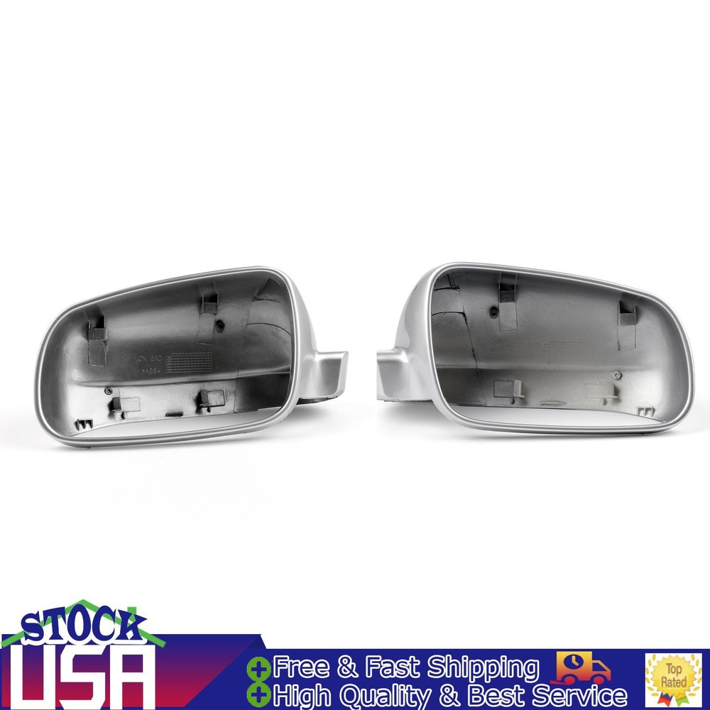 Silver Mirror Cap Cover Trim Accessories for Volkswagen Golf MK4 1998-2004