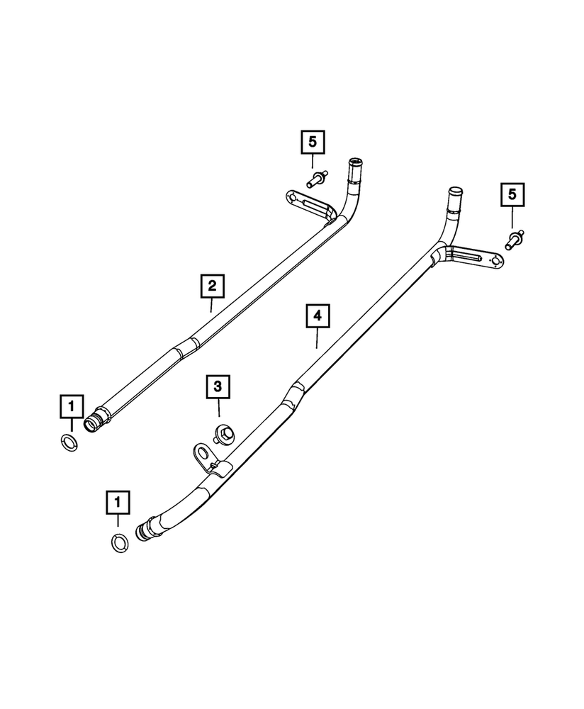 Genuine Mopar Coolant Inlet Tube 5037891AA