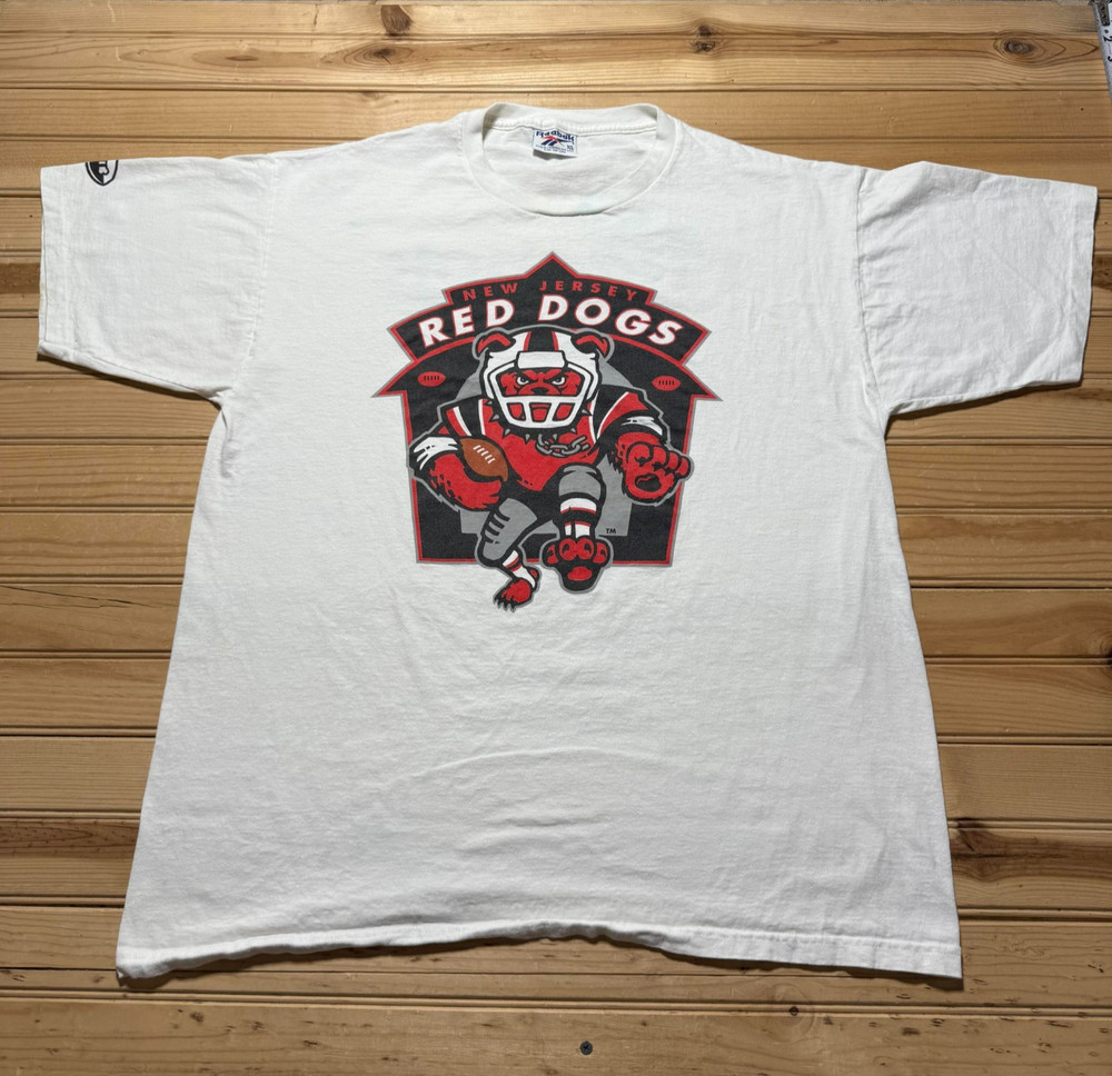 Vintage 90s Y2K Reebok New Jersey Red Dogs Arena Football AFL Shirt USA Made XL