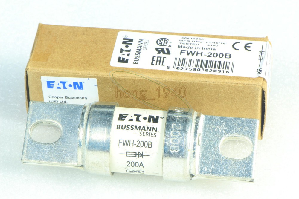 1PC Bussmann Eaton FWH-200B (FWH200B) 200 Amp (200A) Fast Acting Fuse 500V New