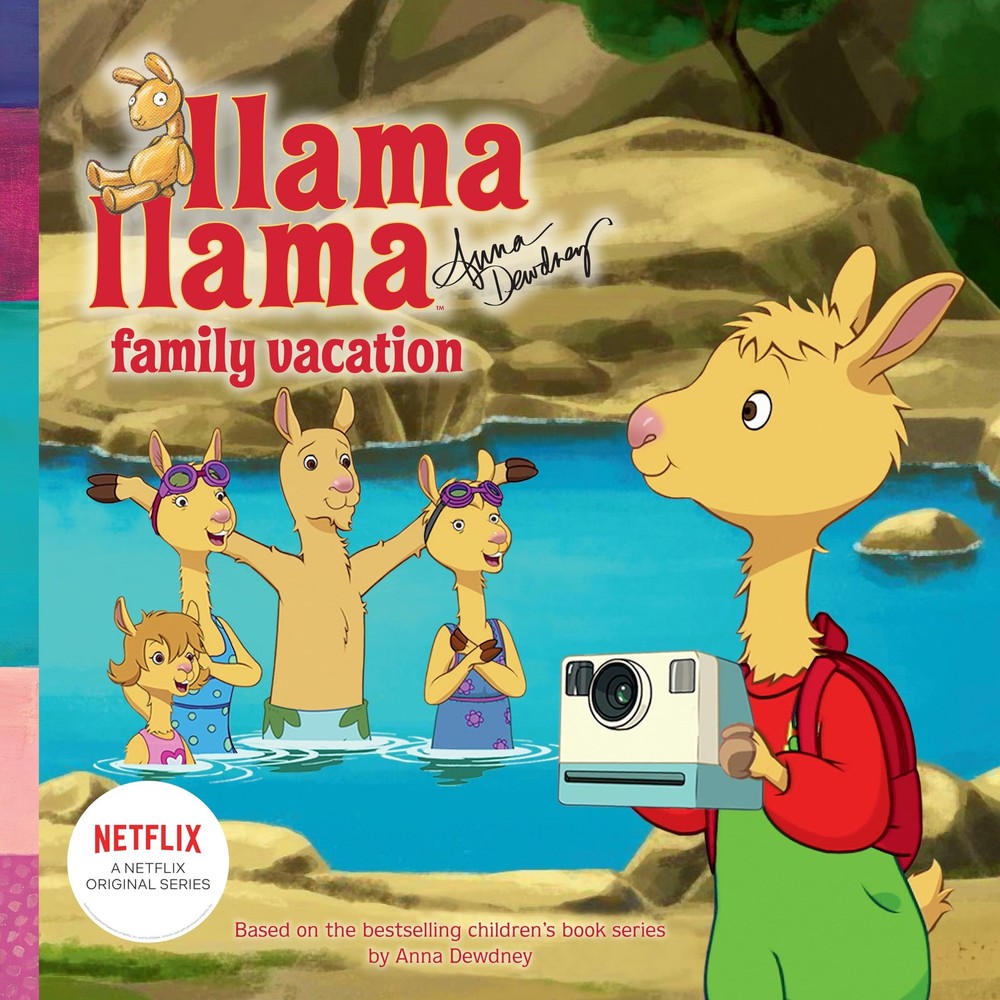 Llama Family Vacation Multicolor