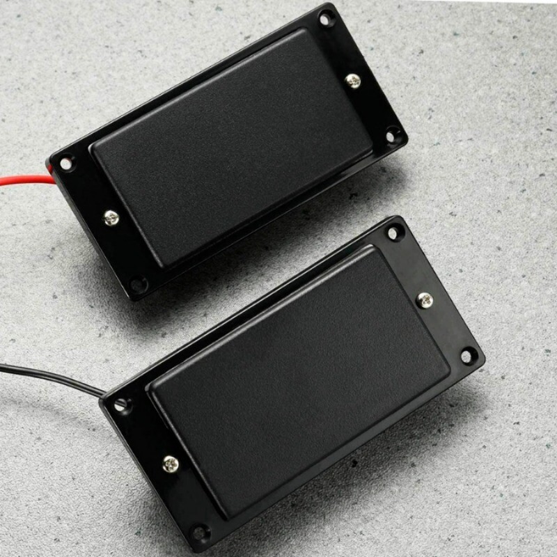 Set Bridge and Neck Pickups Sealed Humbucker Pickups For Electric Guitar BK US
