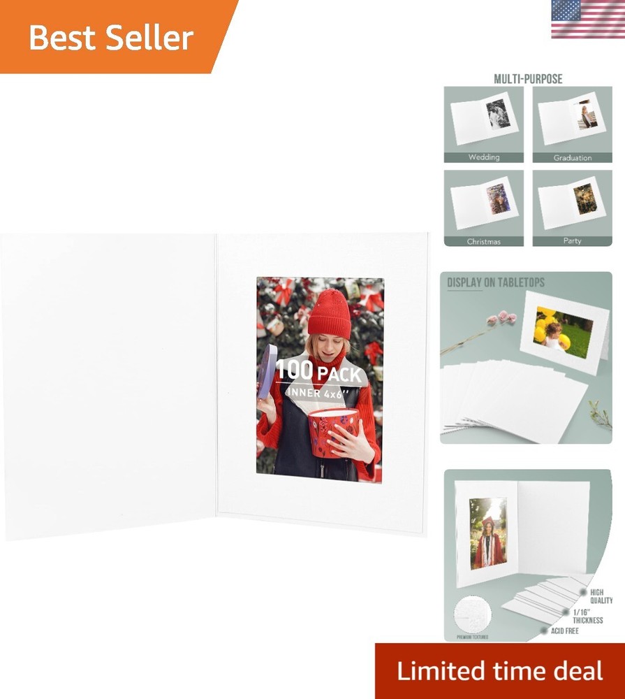 High Quality Acid-Free 4x6 Photo Folder Pack - Ideal for Invitations & Gifts-image