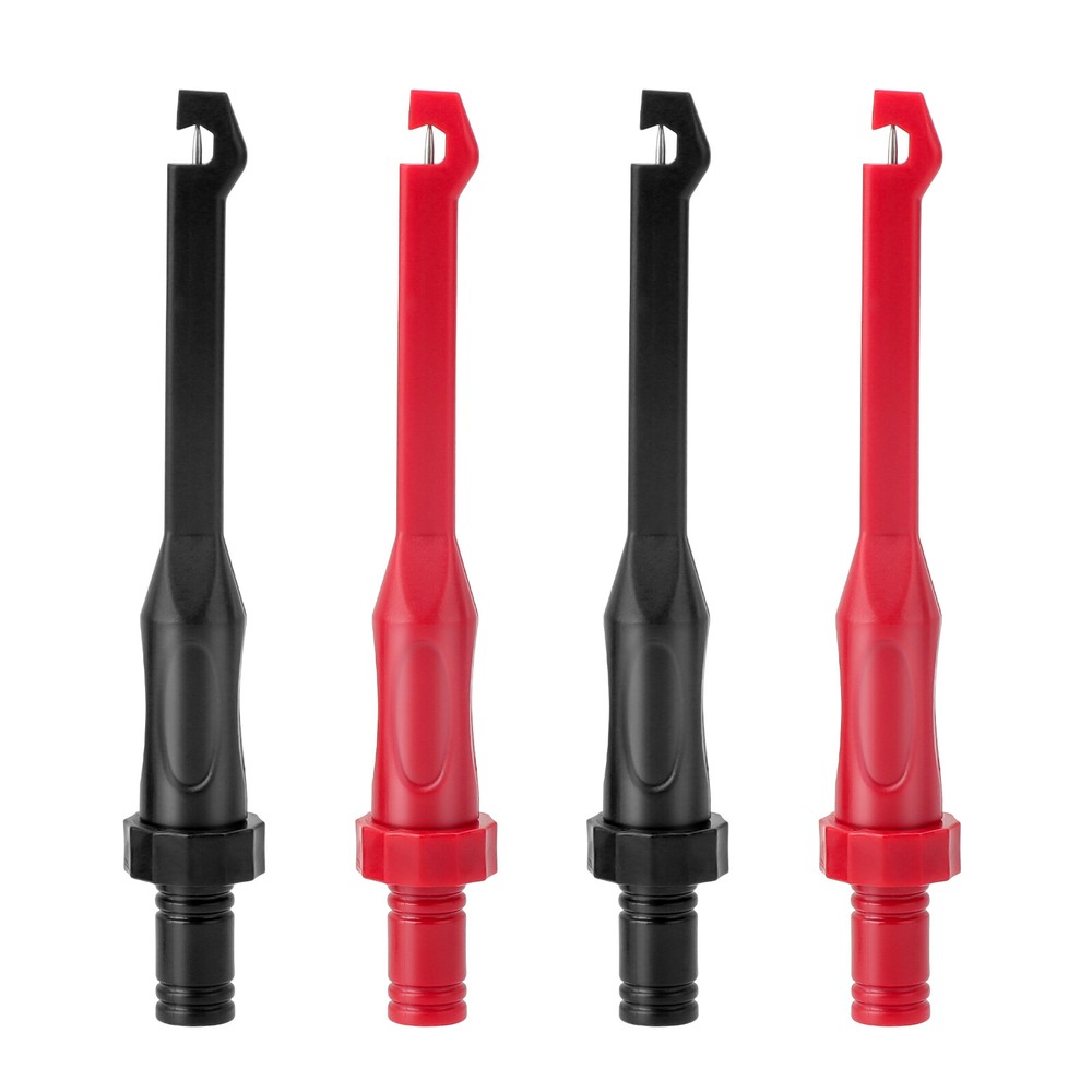 4Pcs Test Lead Kit Power Probe Wire 4mm Piercing Clip Tool Automotive Multimeter