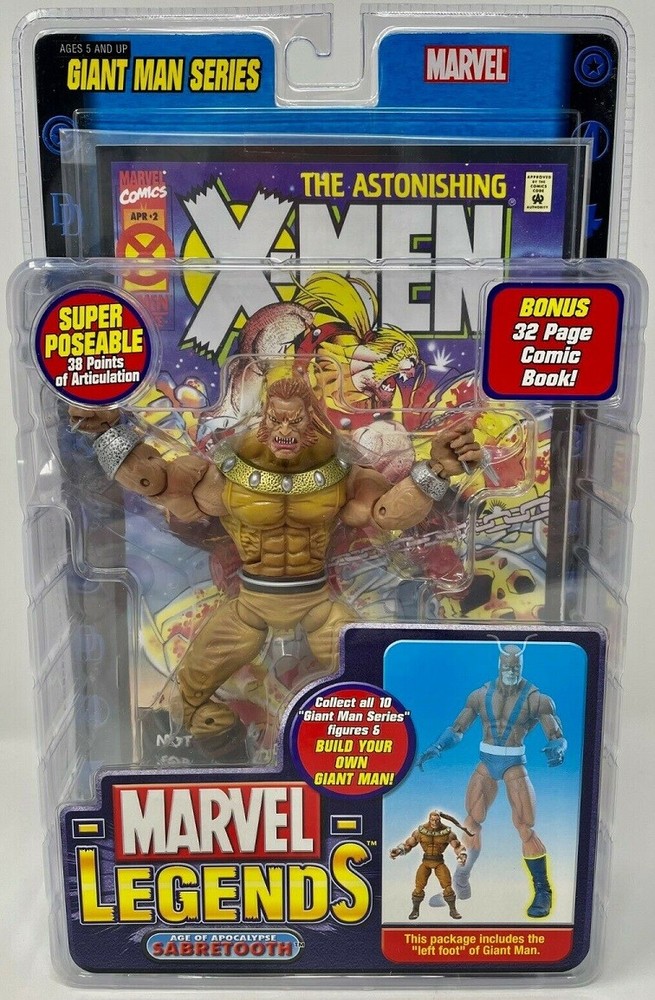 Marvel Legends X-Men Sabretooth Age Of Apocalypse Giant Man BAF ToyBiz Poseable