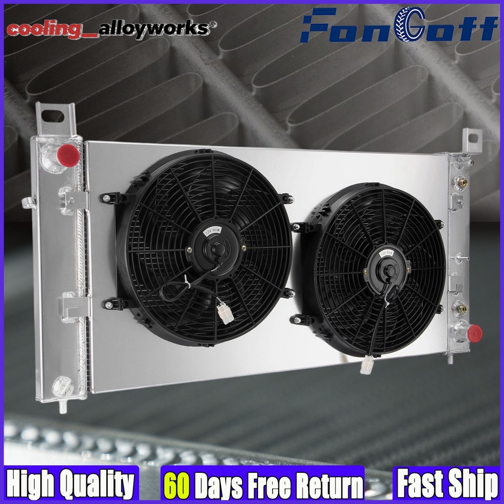 Fit 1999-2014 12 Chevy Silverado 1500 2500 Yukon Aluminum Radiator & Shroud Fan.