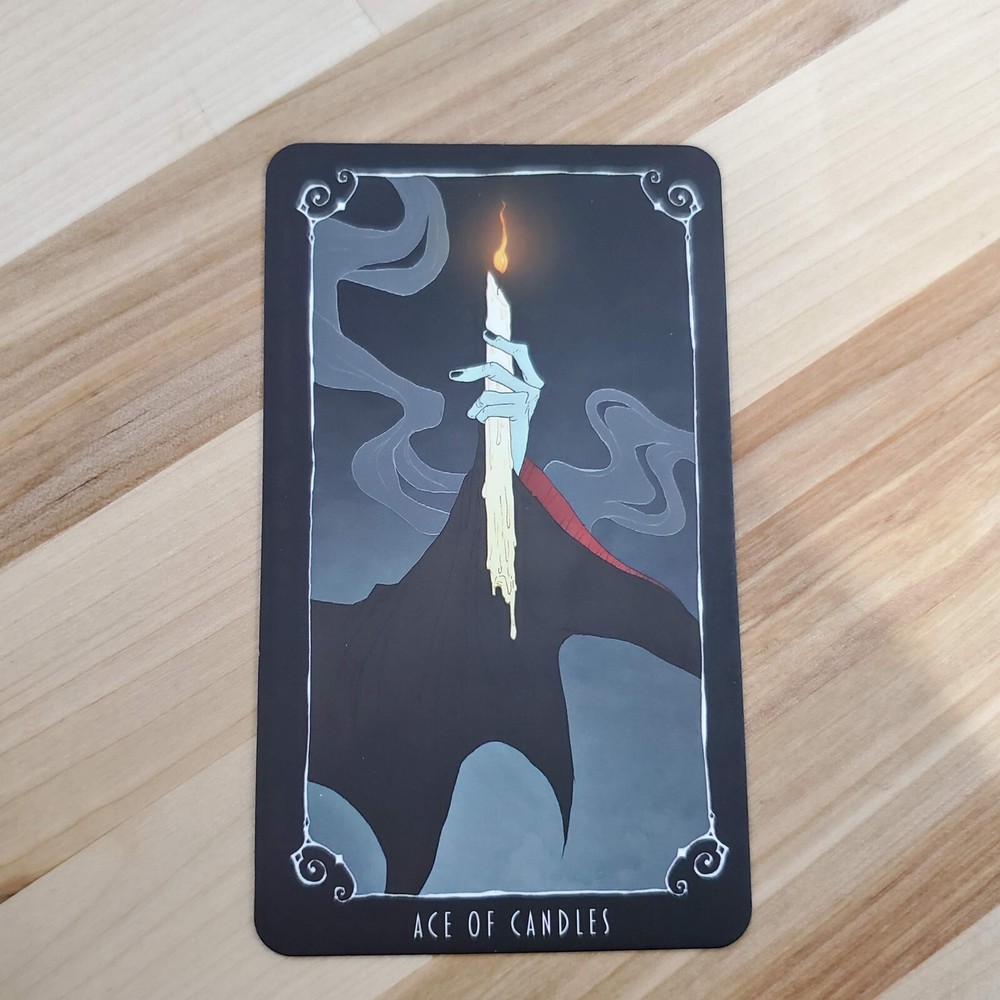 Ace of Candles Tarot Card inspired by Nightmare Before Christmas-image